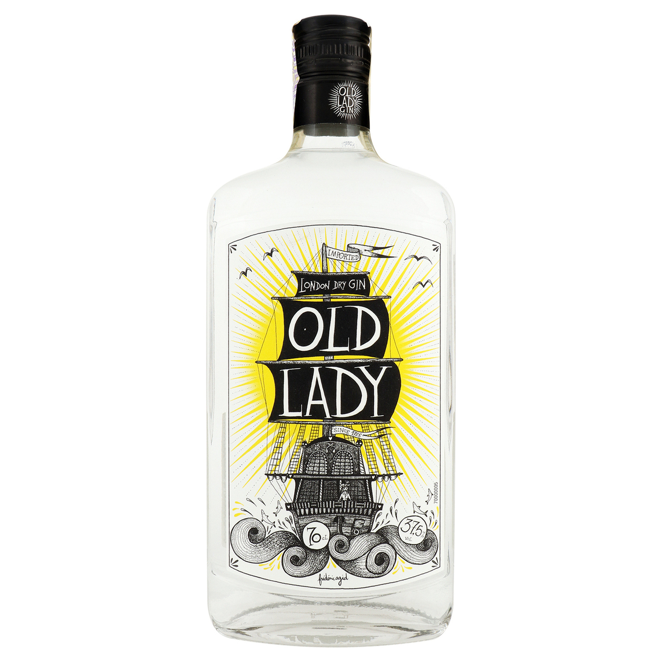 Old Lady London dry gin 37,5% 0,7l