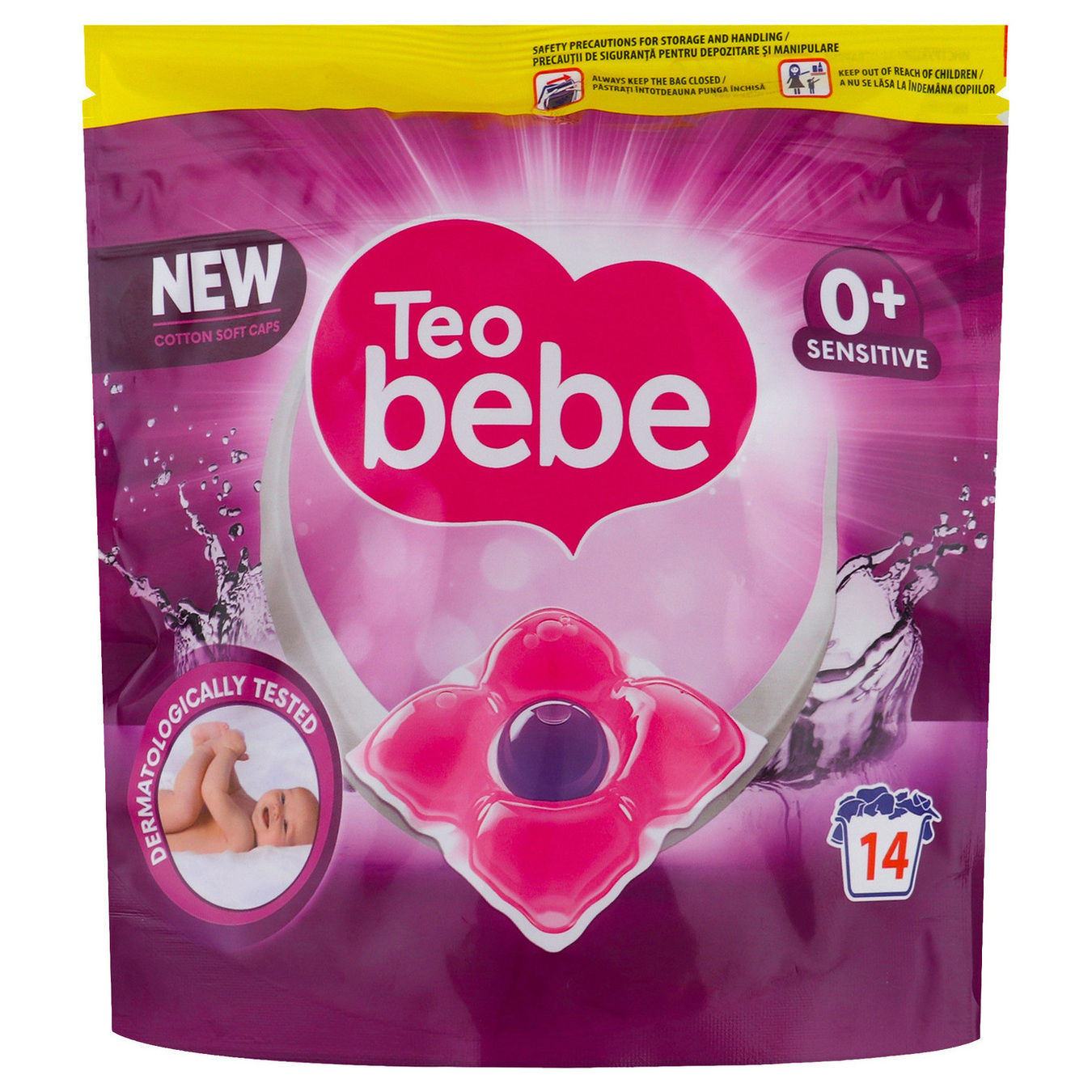 Капсули Teo Bebe New Cotton Soft Sensitive Caps для прання 14шт