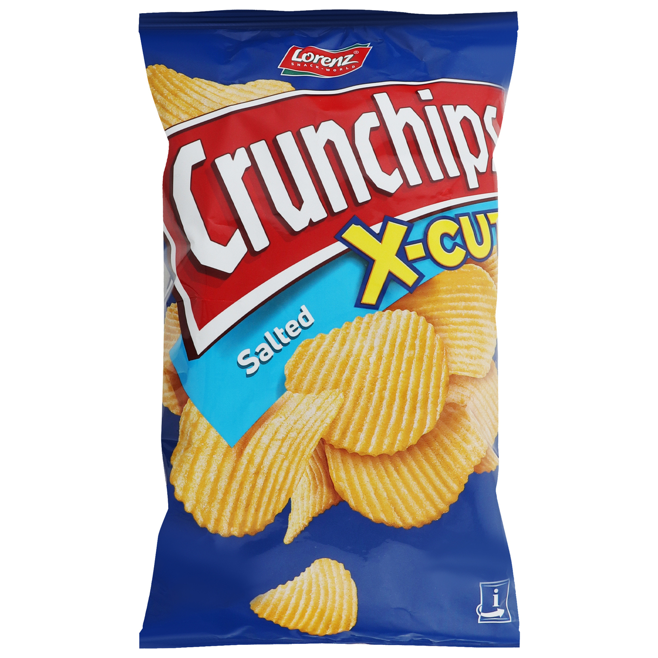 Чіпси Lorenz Crunchips X-cut картопляні з сіллю хвилясті 75г