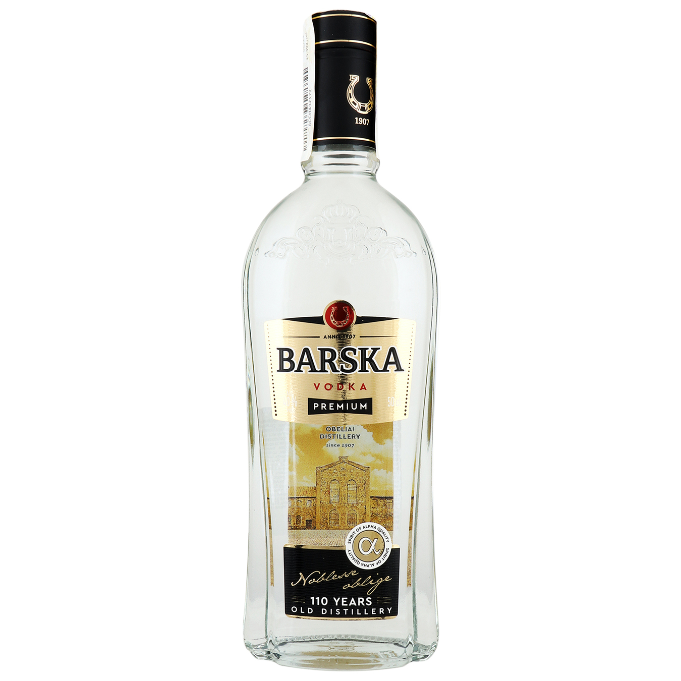 Vodka Barska Premium 40% 0,5l