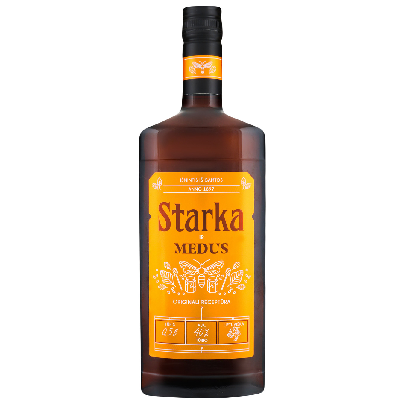 Tincture Vilniaus Starka Honey 40% 0,5l