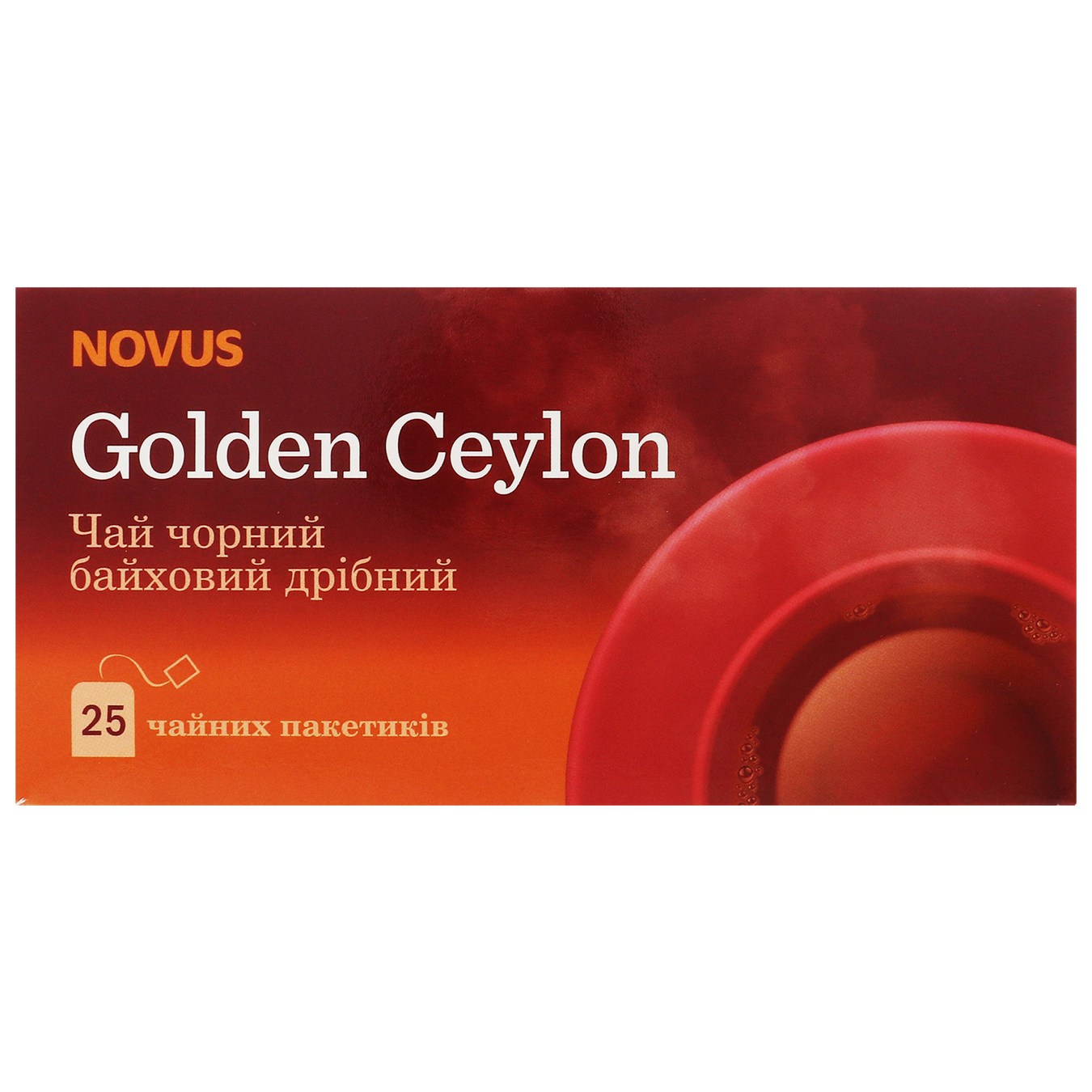 Чай чорний Novus Golden Ceylon байховий 25шт 1,5г