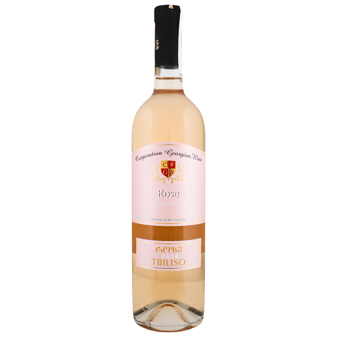 Вино CGW Tbiliso Rose рожеве напівсухе 13% 0,75л