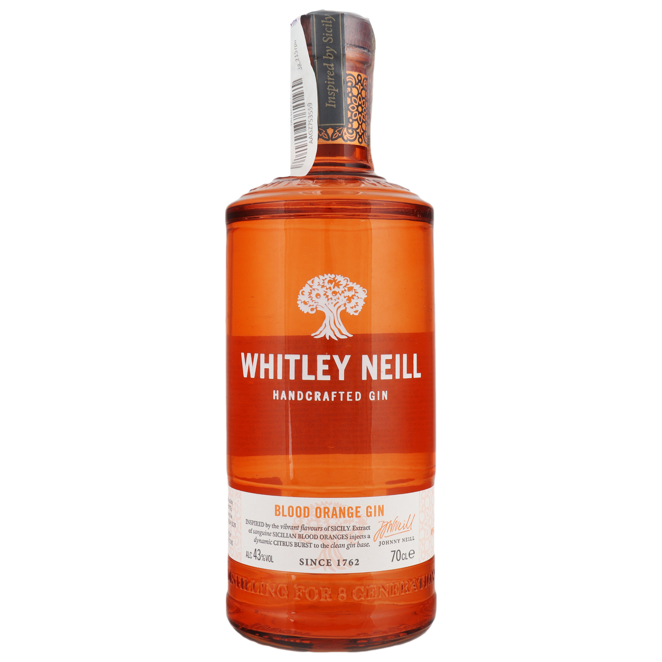 Whitley Neill Blood Orange Gin Sicilian orange 43% 0,7l