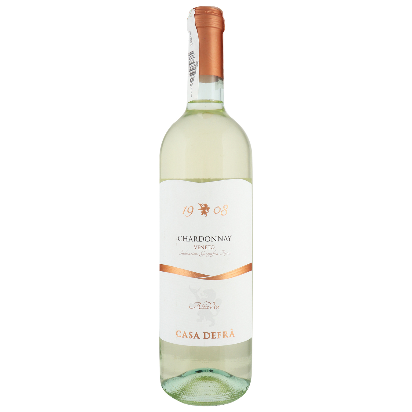 Casa Defra Chardonnay Trevenezie white semi-sweet wine 12% 0.75 l