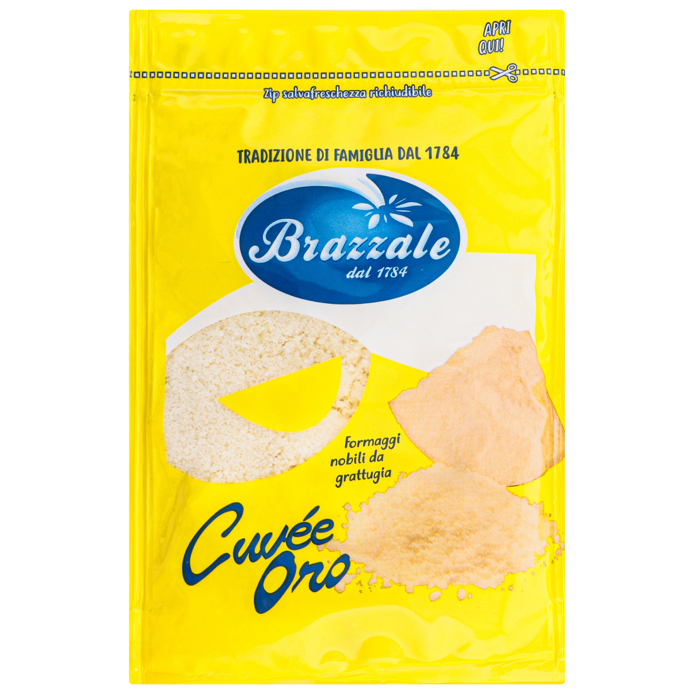 Сыр Cuvee Oro Brazzale твердый микс тертый 32% 100г