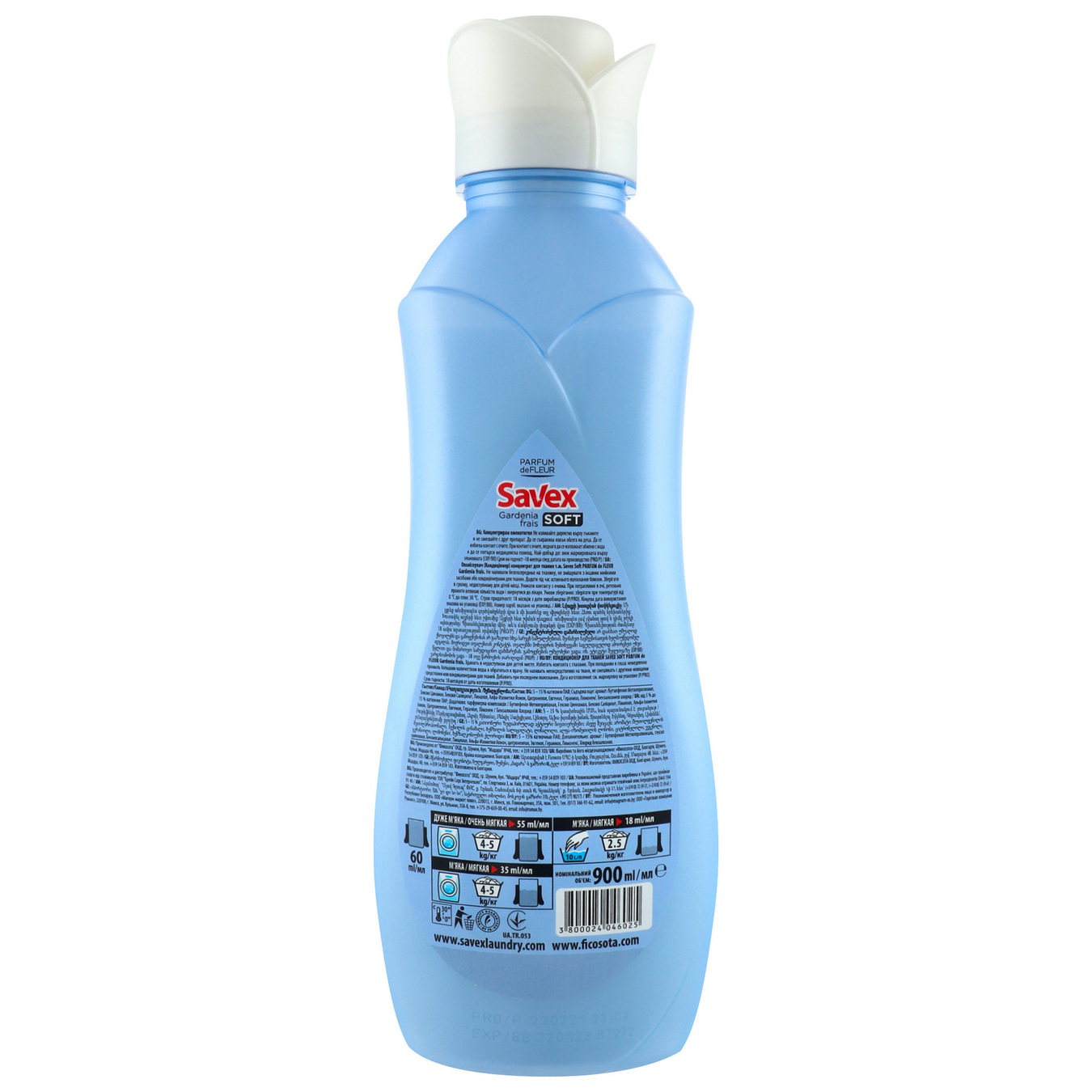 Detergent Savex with gardenia for laundry 0,9l 2