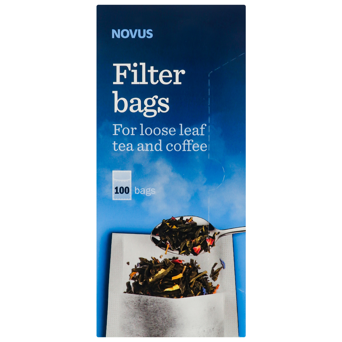 Фільтр-пакети для чаю NOVUS 100шт 2