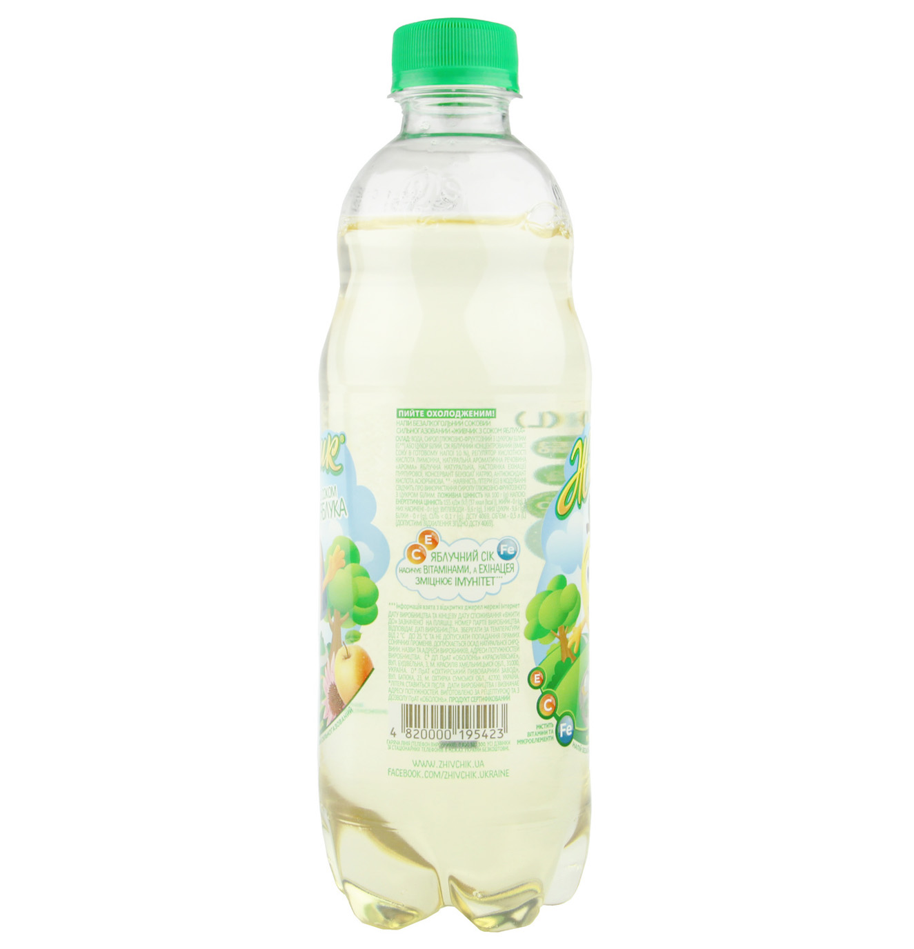 Obolon Zhyvchyk Apple Juice-Containing Carbonated Drink 500ml 
 2