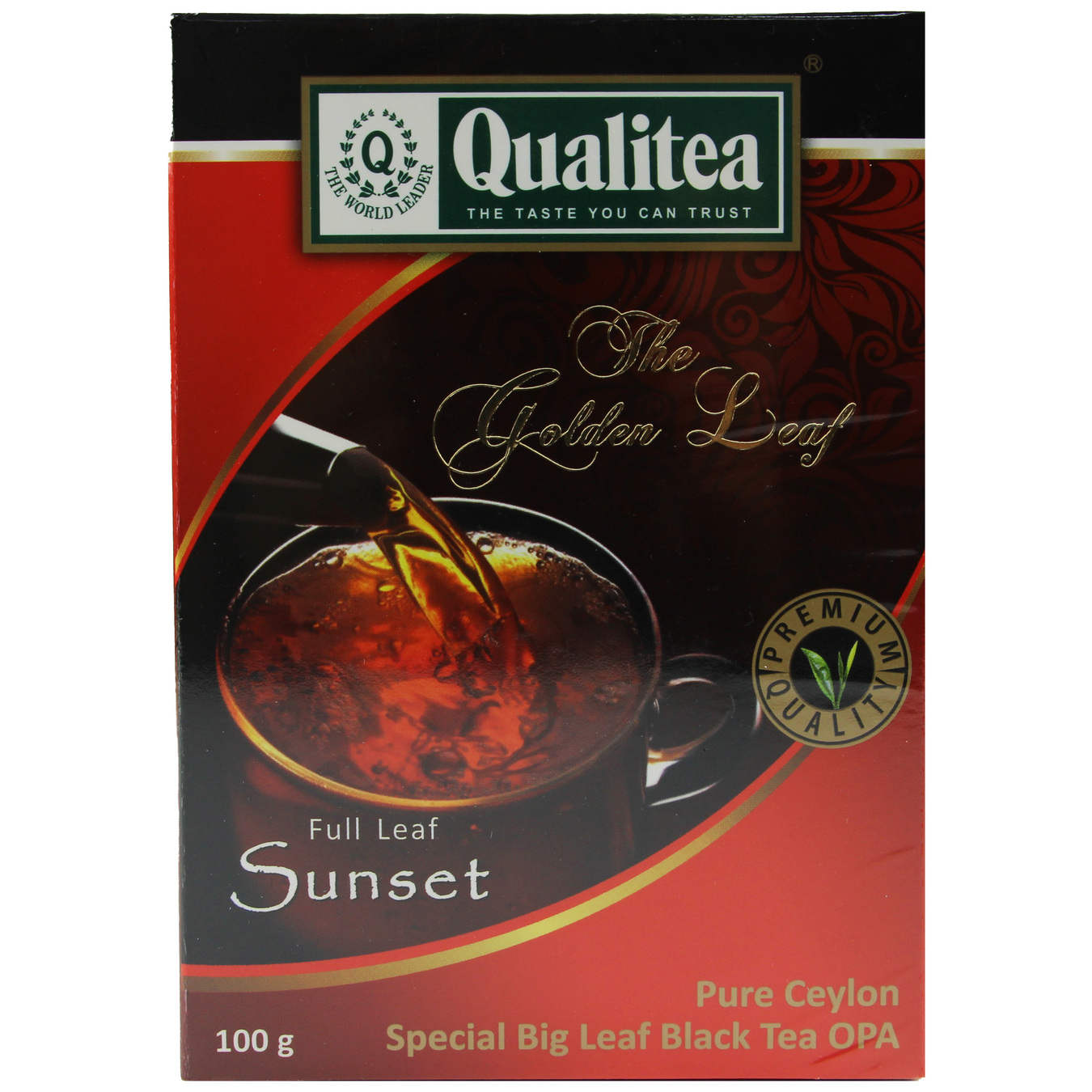 Чай чорний Qualitea Sunset крупнолистовий 100г
