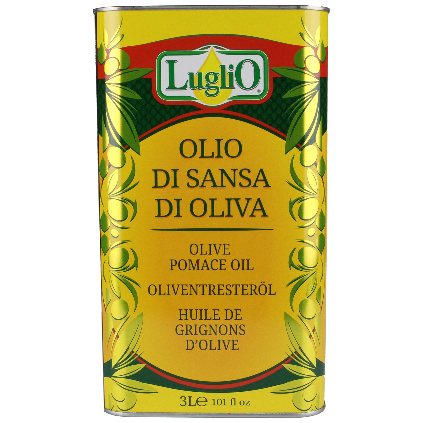 Luglio Rafinated Pomace Olive Oil 3l iron can