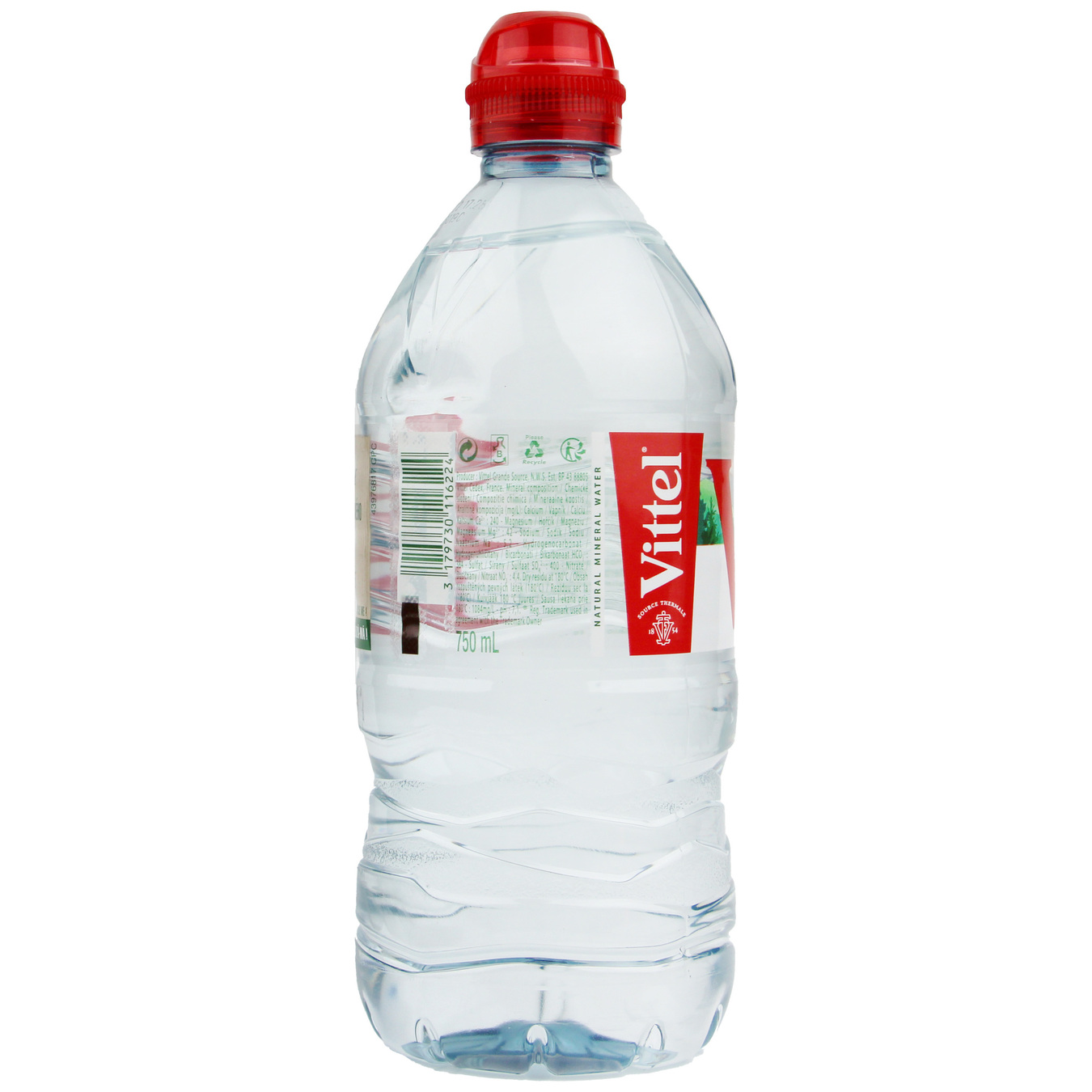 Vittel non-carbonated mineral water 750ml 3