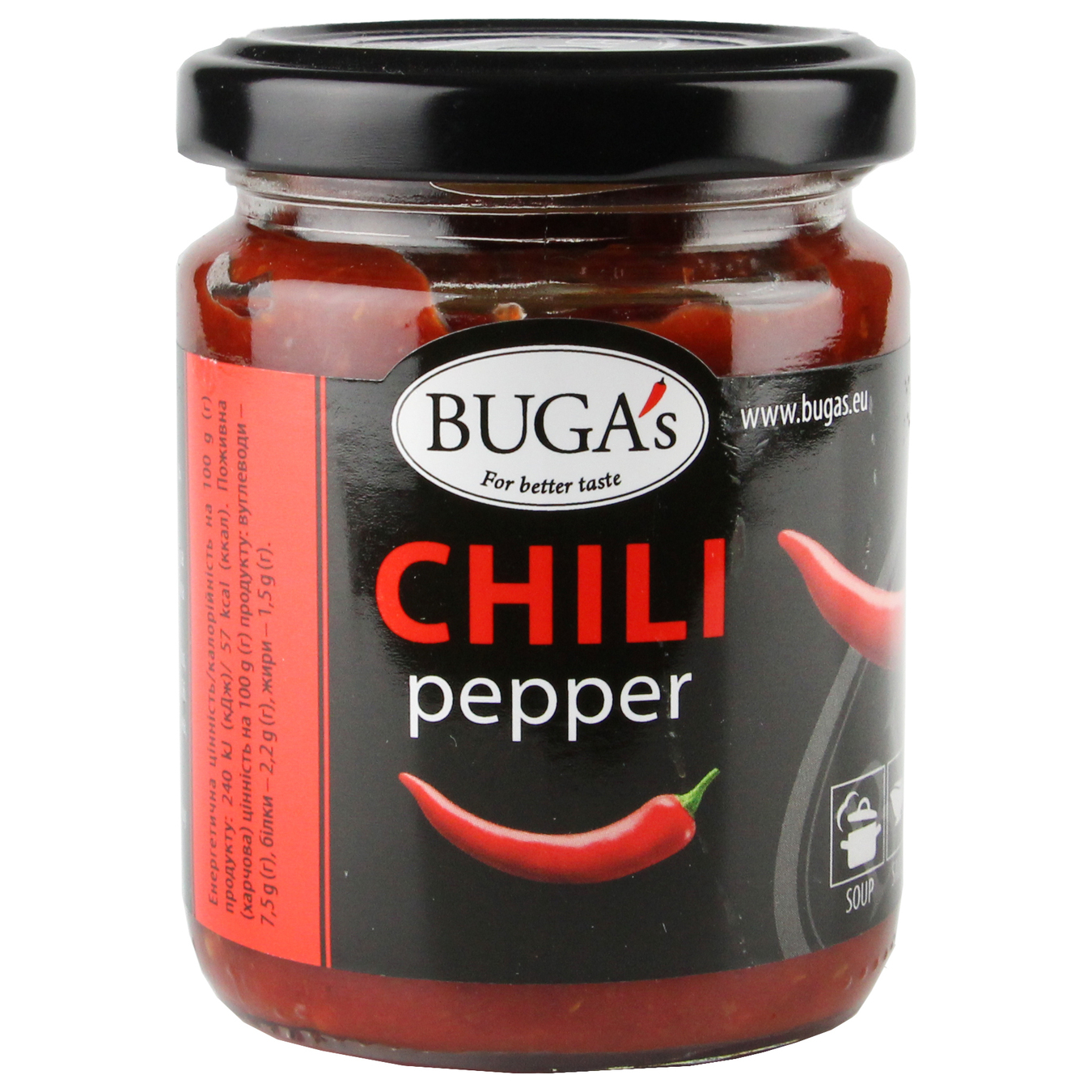 BUGA's Chili Pepper Spicy Sauce160g