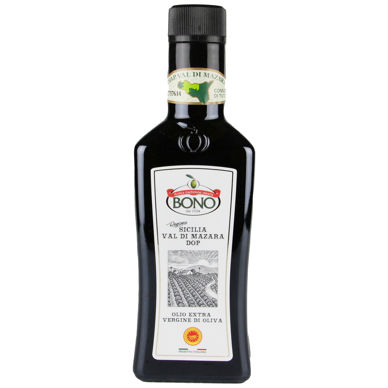 BONO Val di Mazara Extra Virgin Olive Oil 250ml glass