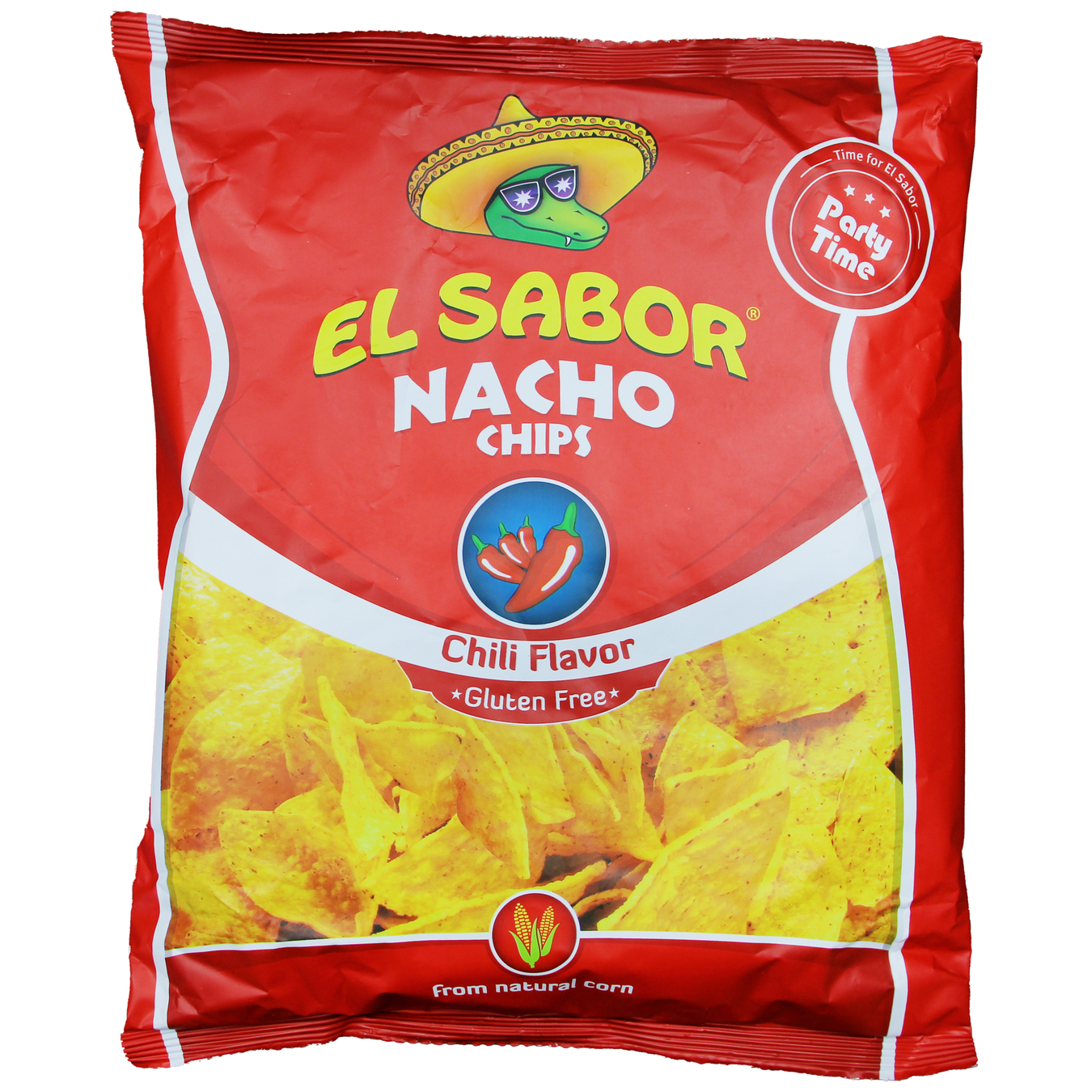 El Sabor Nacho Chips with Chili Pepper Flavor 225g