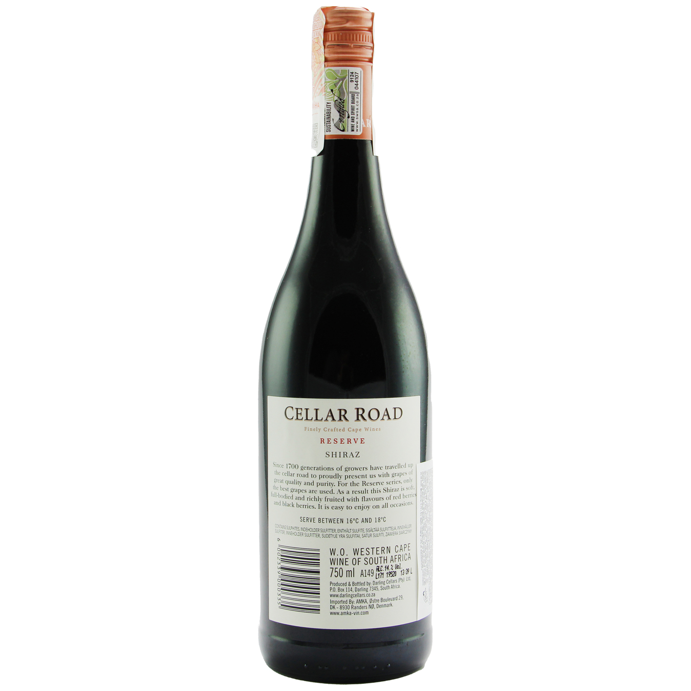 Вино Cellar Road Reserve Shiraz червоне сухе 14% 0,75л 2