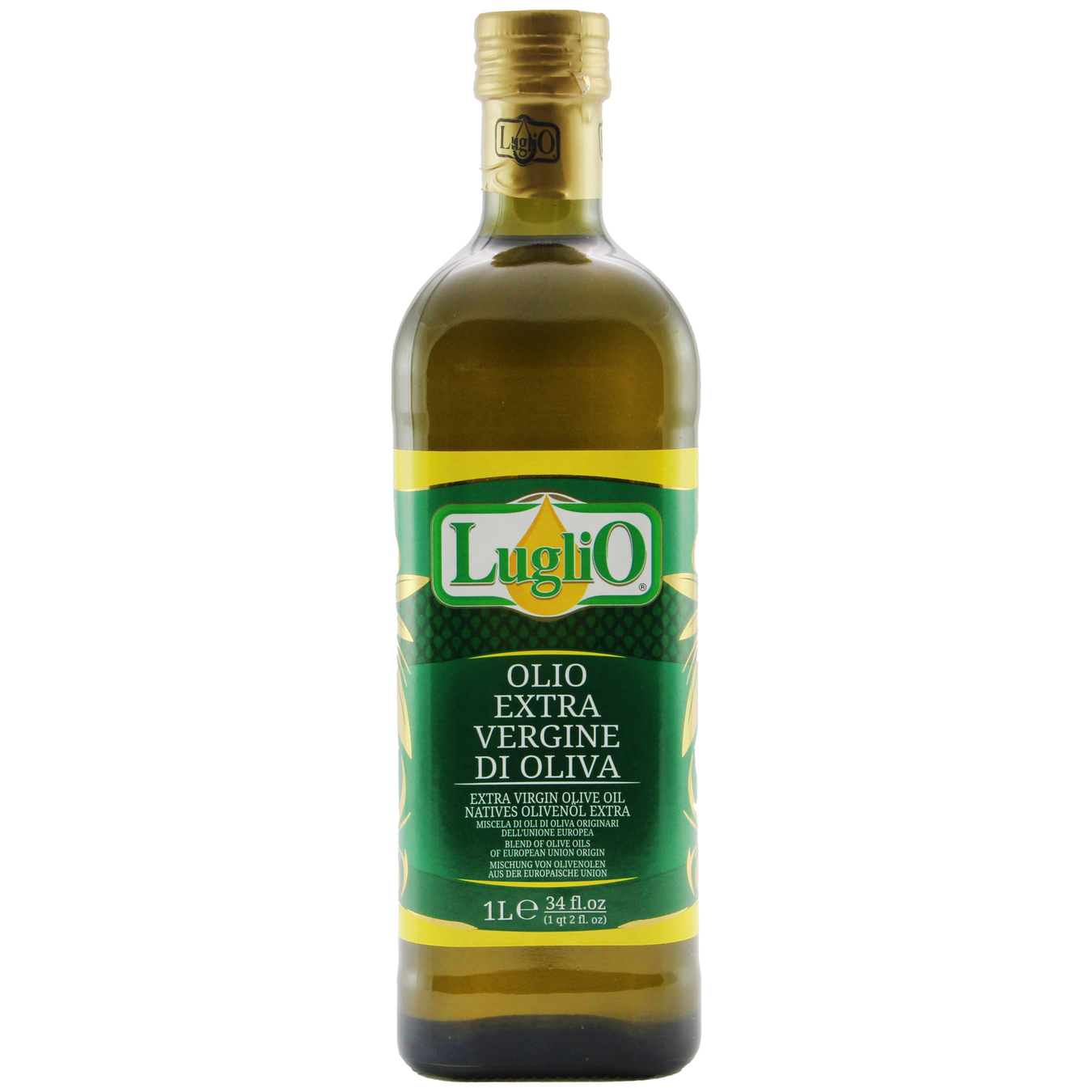 Luglio Extra Virgin Unrefined Olive Oil 1l glass