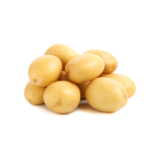 Young white potatoes