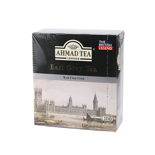 Чай чорний Ahmad Tea Earl Grey пакетований 100шт 2г