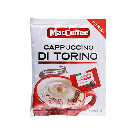 Напій кавовий MacCoffe Cappuccino Di Torino розчинний 25г