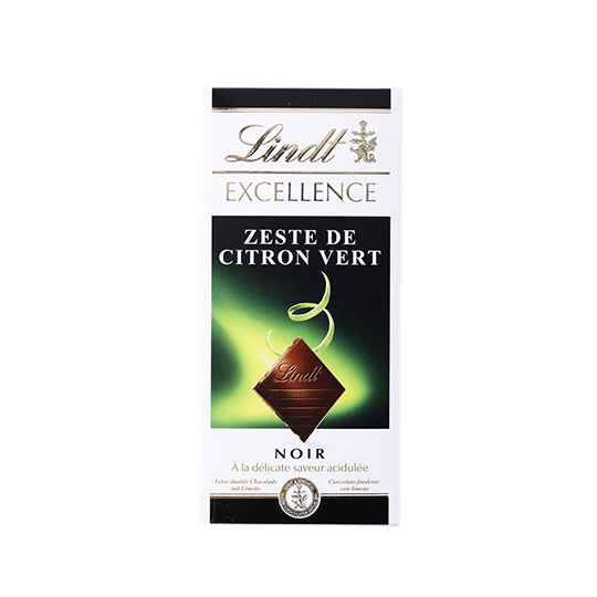 Шоколад Lindt Excellence темний з цедрою лайму 100г