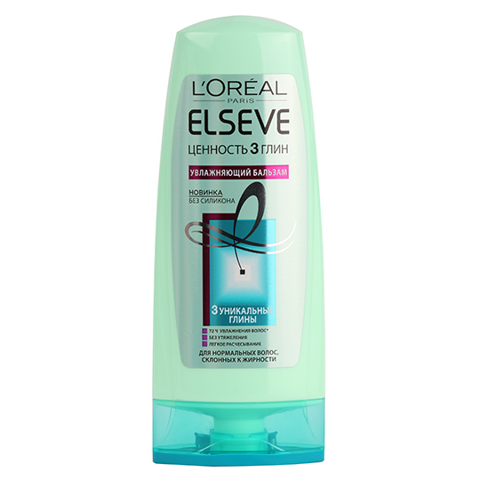 L'Oreal Paris Elseve Balm Value 3 clays for normal, oily hair 200ml