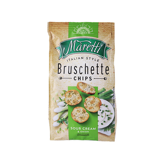 Maretti with crem and onion bruschette chips 70g