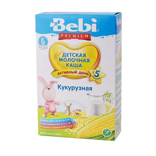 Каша Bebi Premium кукурудзяна низькоалергенна 200г