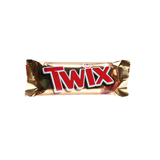 Twix bar with caramel covered in milk chocolate 50g