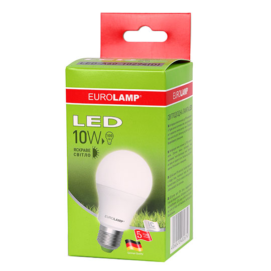 Лампочка Eurolamp світлодіодна LED A60 E27 10W 4000K