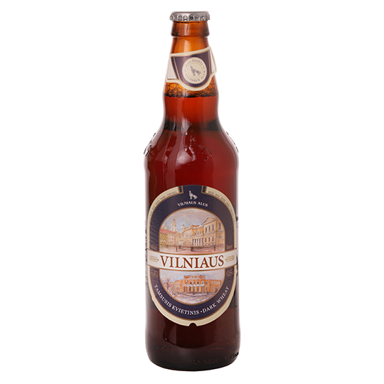 Vilniaus unfiltered dark beer 5,8% 0,5l