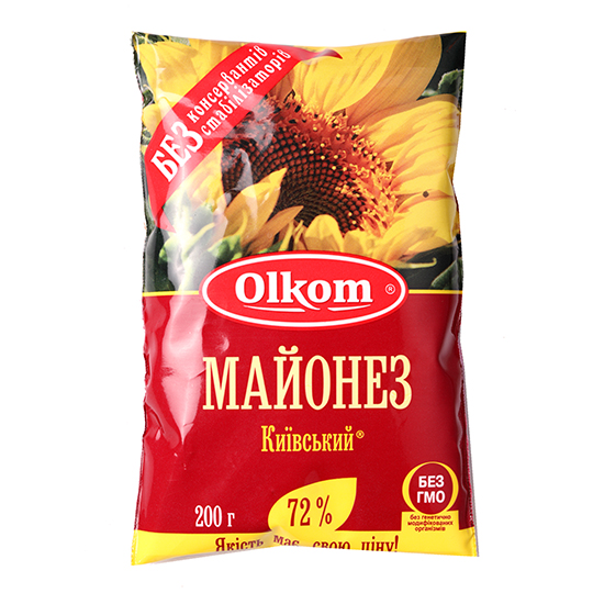 Olkom Kyivskyi Mayonnaise 72% 200g
