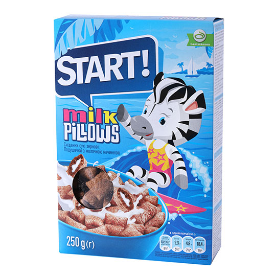 Start! With Milky Filling Grain Pillows Dry Breakfast 250g