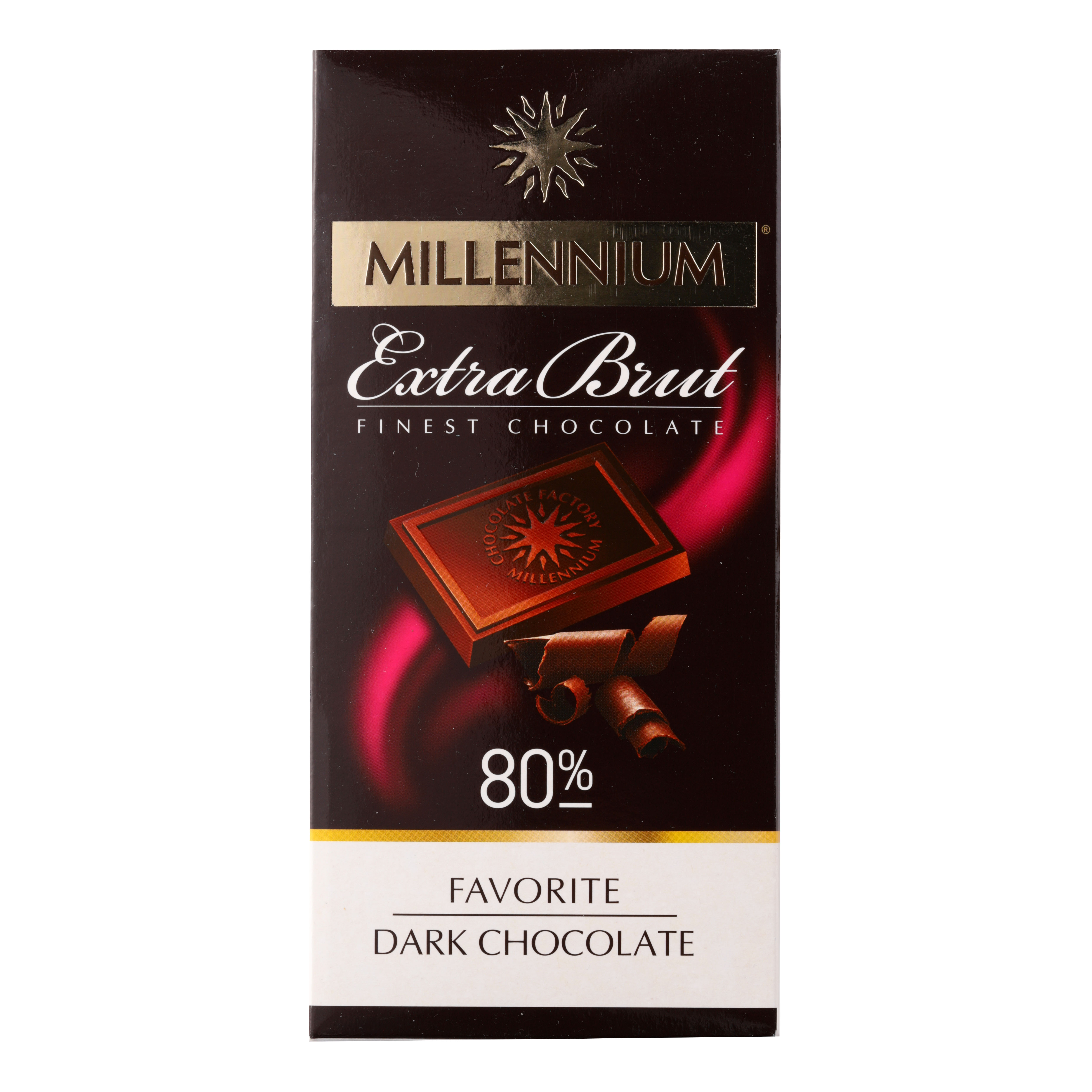 Шоколад Millennium Favorite Extra Brut чорний 80% 100г
