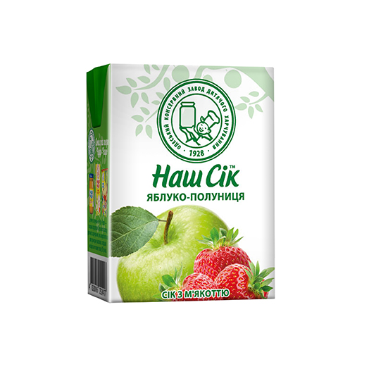 Nash Sіk Apple-Strawberry Juice with Pulp 0,2l