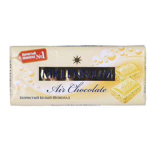 Шоколад Millennium Premium білий пористий 90г