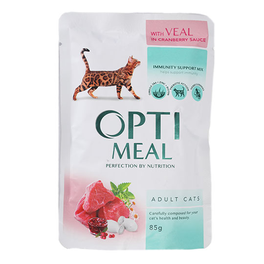 Optimeal Feed For Neutered Cats With Turkey And Chicken Fillet In Sauce 85g