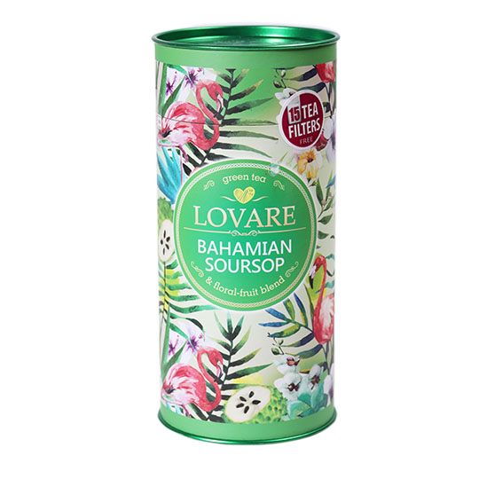 Чай зеленый Lovare Багамский саусеп листовой с ягодами и фруктами 80г