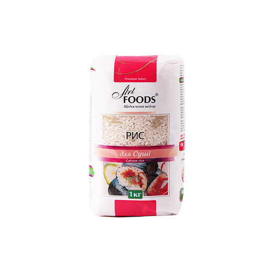 Рис Art Foods круглий для суші 1кг