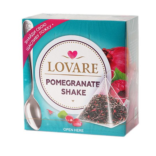 Lovare Pomegranate Shake in Pyramids Black Tea 2g 15pcs