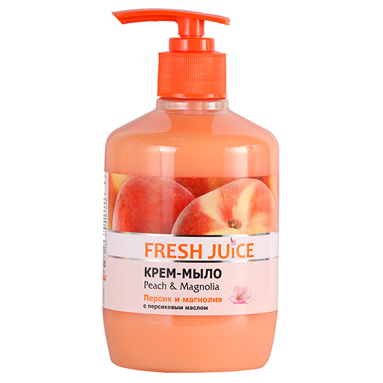  Fresh Juice Cream-soap liquid Peach and magnolia 460ml