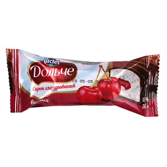 Dolce Glazed Curd Snack with Cherry Filling 15% 36g