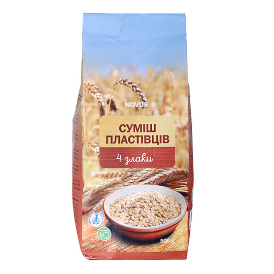 Novus 4 Cereals Coarse Grind Flake Mix 500g