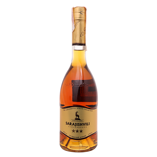 Sarajishvili 3 stars Cognac 40% 0,5l