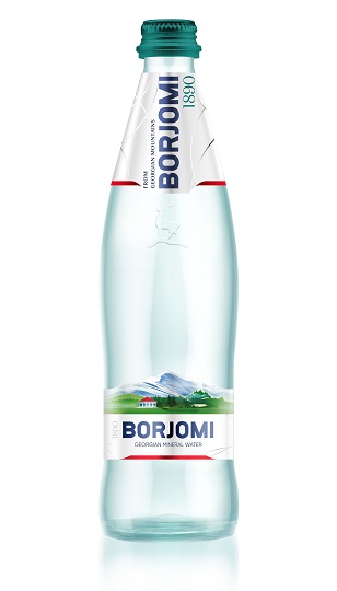 Вода минеральная Borjomi сильногазированная 0,5л стекло