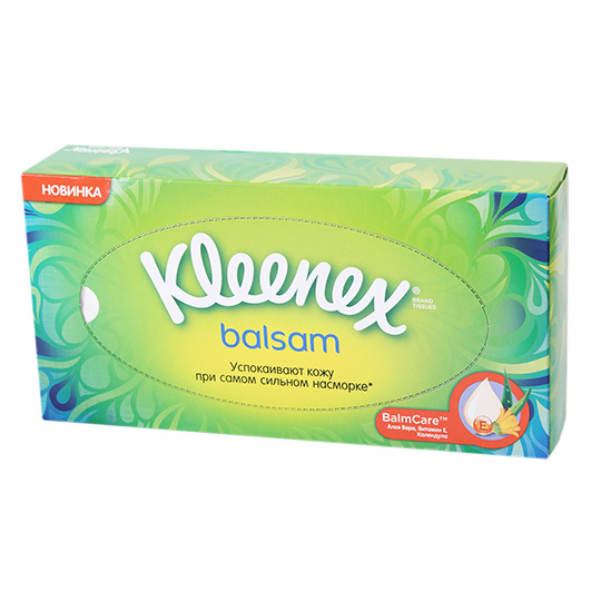 Серветки паперові Kleenex Balsam 72шт