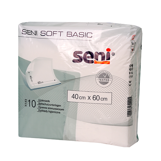 Seni Soft Basic Hygienic Underpads 40х60cm 10pcs