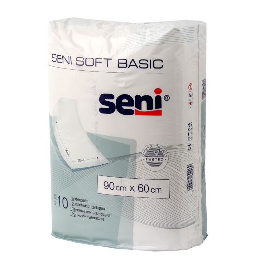 Пеленки Seni Soft Basic гигиенические 90х60см 10шт