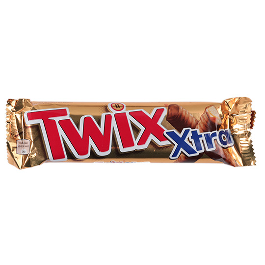 Twix in milk chocolate with caramel cookies 75g