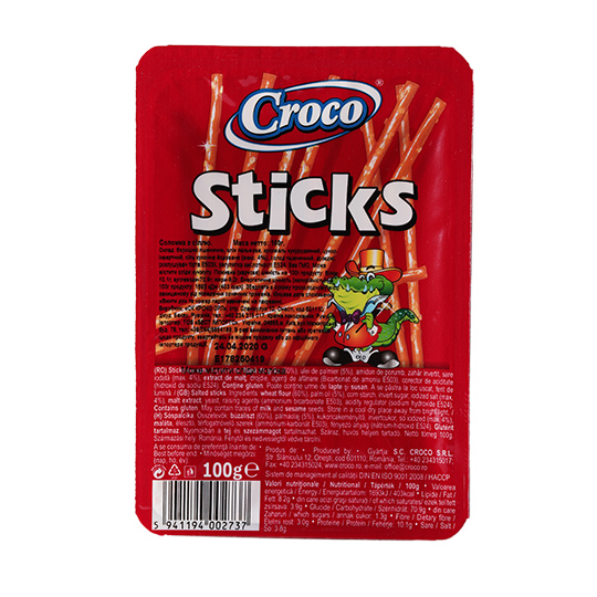 Соломка Croco Sticks с солью 100г